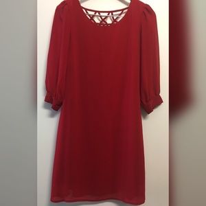 Flowy red formal boutique  dress